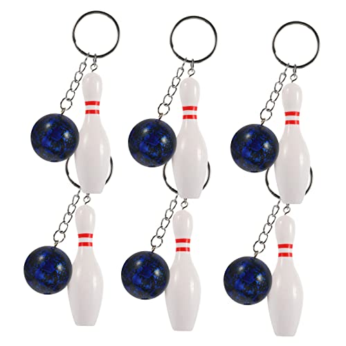VICASKY 6Stücke Teiliges Bowling Pin Schlüsselanhänger Bowlingkugel und Pins Anhänger für Bowling Party Gefälligkeiten und für Sportliebhaber VICASKY 6Stücke Teiliges Bowling Pin Schlüsselanhänger Bowlingkugel und Pins Anhänger für Bowling Party Gefälligkeiten und für Sportliebhaber von VICASKY