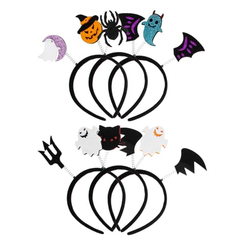 VICASKY 6Stücke Teiliges Halloween Haarzubehör Kopfbedeckungen für Partys Kostüm Events und Halloween Feiern Leicht und Atmungsaktiv Cosplay Accessoire von VICASKY