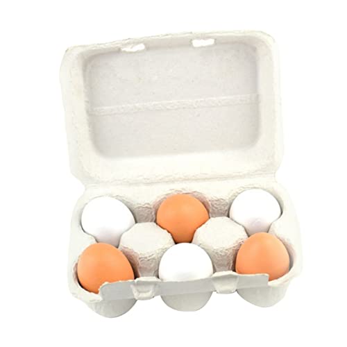 VICASKY 6er Set Ostereier Mit Versteckten Dotter Für Kreatives Rollenspiel Pädagogisches Für Kleinkinder Ostereier Spiele Holzspielzeug Für von VICASKY