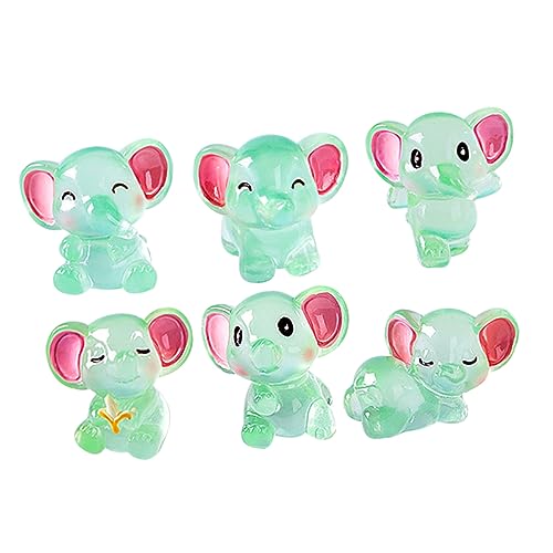 VICASKY 6pcs Miniatur -elefantenfiguren Kleine Gärten Miniatur Moos Landschaft Elefantenstatuen VICASKY 6pcs Miniatur -elefantenfiguren Kleine Gärten Miniatur Moos Landschaft Elefantenstatuen von VICASKY