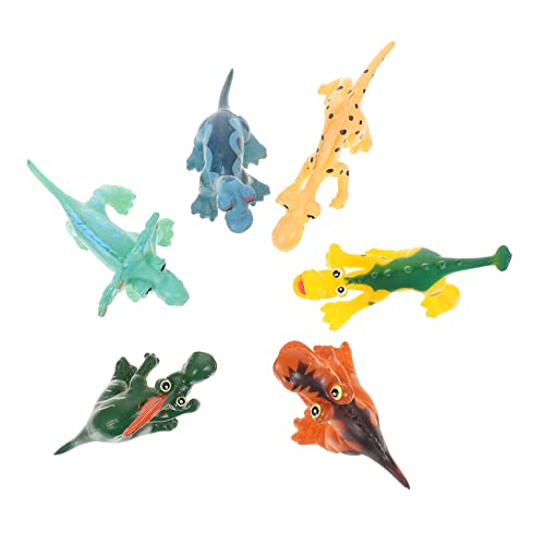 VICASKY 6st Dinosaurier-modellspielzeug Pädagogisches Tiermodell Gefälschtes Spielzeug Figuren Mini-Spielzeug Pädagogisches Tierspielzeug Lernspielzeug Geschenk PVC Miniatur Kind von VICASKY