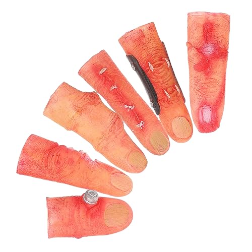 VICASKY 6st Halloween-fingertrickspielzeug Schrei Geist Schlag Zubehör Für Halloween-kostüme Hexen-Cosplay-zubehör Halloween-partydekorationen Halloween-Requisiten Finger Vinyl von VICASKY