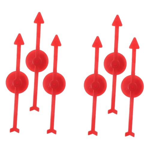 VICASKY 6st Rotierender Zeiger Aus Kunststoff Spiel Pfeile Kleine Drehende Rad Zappeln Großer Wildpfeil Klare Spielpfeil Groß Zappelt Plastik von VICASKY