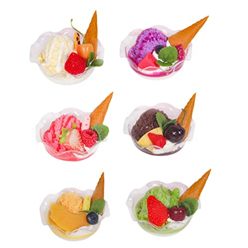 VICASKY Spielzeug Lebensmittel Gefälschte Desserts Set 6 Stücke Simulation Dessert Kuchen Requisiten von VICASKY