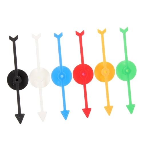VICASKY 6st Spiel Pfeile Preisrad- Spinnerpfeile Lernen Whiteboard-Pfeile- Ersatz Für Spielspinner Radpfeile Saugspinner Spiel Lotterierad-Pfeile Pfeilspinner Plastik von VICASKY