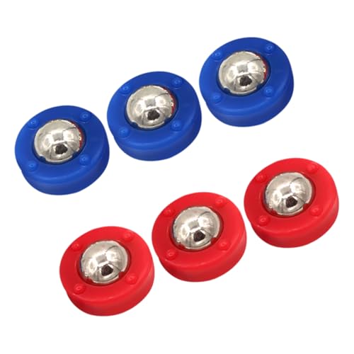 VICASKY Lustiges Shuffleboard-spielset 6-teilig Mini-Pucks Rollen Perlen Für Jungen Und Mädchen Erwachsene Vielseitiges Tisch-Curling-spielzubehör VICASKY Lustiges Shuffleboard-spielset 6-teilig Mini-Pucks Rollen Perlen Für Jungen Und Mädchen Erwachsene Vielseitiges Tisch-Curling-spielzubehör von VICASKY