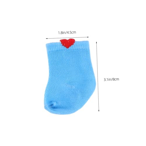 VICASKY 7 Paare Puppensocken Bunte Strümpfe American Doll Kostüm Zubehör Weiche Puppenkleidung Socken Für Actionfigur Sammelfigur Pretend Play von VICASKY