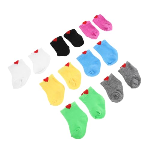 VICASKY 7 Paare Puppensocken für American Doll Bunte Socken für Spielzeugpuppen Weiche Strümpfe für Sammelfiguren und Verkleidungsspiel VICASKY 7 Paare Puppensocken für American Doll Bunte Socken für Spielzeugpuppen Weiche Strümpfe für Sammelfiguren und Verkleidungsspiel von VICASKY