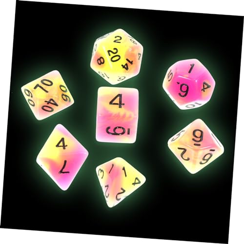 VICASKY 7-teiliges Würfelset – Tragbare Spielwürfel Zur Unterhaltung Perfekt Für Brettspiele Partys Halloween von VICASKY