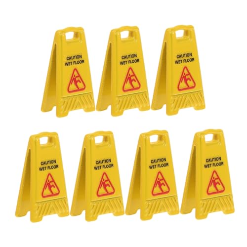 VICASKY 7 Stück Teiliges Miniatur Nassboden Warnschild Realistisch Farbecht Leicht Platzierbar Pädagogisch für Puppenhaus Miniaturgarten Lernspielzeug VICASKY 7 Stück Teiliges Miniatur Nassboden Warnschild Realistisch Farbecht Leicht Platzierbar Pädagogisch für Puppenhaus Miniaturgarten Lernspielzeug von VICASKY