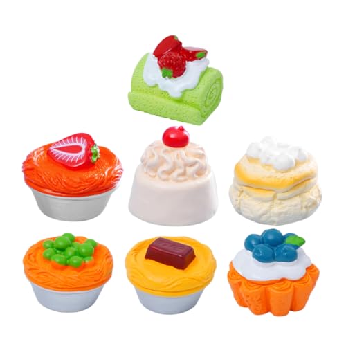 VICASKY 7 Stück Teiliges Miniatur Realistischer Resin Fruchtkuchen Dekorationen Detailgetreue Kleine Desserts für DIY Projekte Puppenhauszubehör und Kreative Bastelideen VICASKY 7 Stück Teiliges Miniatur Realistischer Resin Fruchtkuchen Dekorationen Detailgetreue Kleine Desserts für DIY Projekte Puppenhauszubehör und Kreative Bastelideen von VICASKY