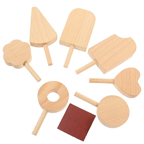 VICASKY 7 Teiliges Set Aus Holz Für Am Stiel Dekorationsbecher Eisform Eiscreme Für Formen Für Am Stiel Formen Für Am Stiel Moleskin Mini Eistüten Crêpe Pfanne VICASKY 7 Teiliges Set Aus Holz Für Am Stiel Dekorationsbecher Eisform Eiscreme Für Formen Für Am Stiel Formen Für Am Stiel Moleskin Mini Eistüten Crêpe Pfanne von VICASKY