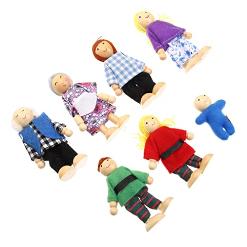VICASKY Figuren Puppen Doll House 7 Teiliges Set Von Dekorativen Hausfiguren Für Bewegliche Holzpuppen Für Rollenspiele Puppenhaus Zubehör Familie Puppen Für Kreatives VICASKY Figuren Puppen Doll House 7 Teiliges Set Von Dekorativen Hausfiguren Für Bewegliche Holzpuppen Für Rollenspiele Puppenhaus Zubehör Familie Puppen Für Kreatives von VICASKY