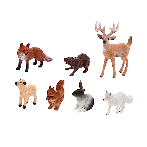 VICASKY 7stücke Teiliges Realistische Wildtiere Spielzeug Für Naturgetreue Tierfiguren Aus Kunststoff Für Lernspielzeuge Deko Und Fotografie von VICASKY