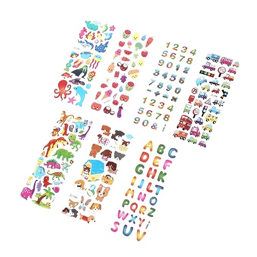 VICASKY 70 Blatt Belohnen Sie dreidimensionale Aufkleber bastelset basteln für Scrapbook Aufkleber Sticker Aufkleber Decor geschwollener 3D-Aufkleber Aufkleber Schaum von VICASKY