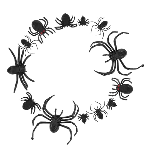 VICASKY 70 Stück Mini Spinnen Realistische Halloween Deko Schwarz für Partys und Streiche zur Gruselatmosphäre und Festtagsdekoration VICASKY 70 Stück Mini Spinnen Realistische Halloween Deko Schwarz für Partys und Streiche zur Gruselatmosphäre und Festtagsdekoration von VICASKY