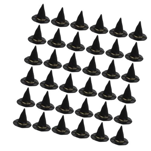 VICASKY 72 Stück Miniatur Hexenhüte Schwarz Kunststoff für Halloween DIY Dekorationen Vielseitig Einsetzbar als Puppenzubehör Party Deko Schnelle Einfache Anwendung für Festliche Stimmung VICASKY 72 Stück Miniatur Hexenhüte Schwarz Kunststoff für Halloween DIY Dekorationen Vielseitig Einsetzbar als Puppenzubehör Party Deko Schnelle Einfache Anwendung für Festliche Stimmung von VICASKY