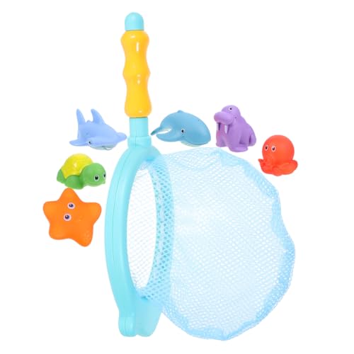 VICASKY 7Stücke Interaktives Wasserspray mit Schwimmenden Tieren und Fischernetz für Badewanne und Pool Fördert Spielerisches Lernen und Sensorische Entwicklung VICASKY 7Stücke Interaktives Wasserspray mit Schwimmenden Tieren und Fischernetz für Badewanne und Pool Fördert Spielerisches Lernen und Sensorische Entwicklung von VICASKY