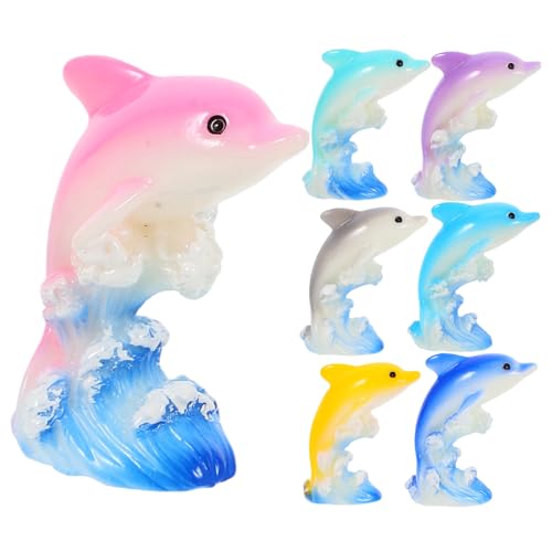 VICASKY 7st Mikrolandschaft Delphin Aquarium Miniatur-ozeanfigur Gecko Kleine Feenfiguren Delphin-Modelle Bunte Delfine Auto -Miniatur - Miniatur- Harz VICASKY 7st Mikrolandschaft Delphin Aquarium Miniatur-ozeanfigur Gecko Kleine Feenfiguren Delphin-Modelle Bunte Delfine Auto -Miniatur - Miniatur- Harz von VICASKY