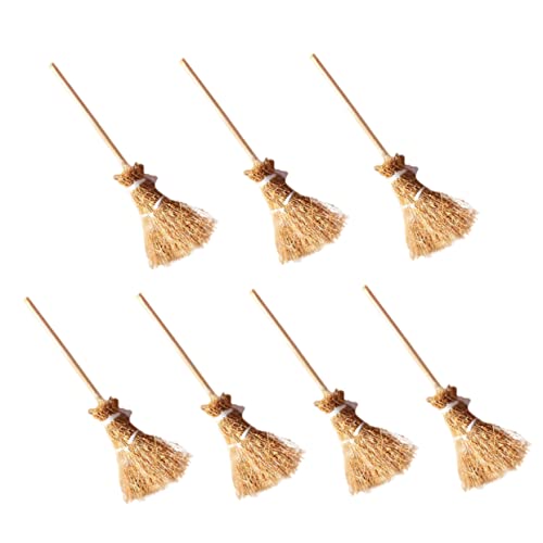 VICASKY 7st Mini-Besen Gartenbesen Im Freien Kommerziell Treteimer Für Die Küche Sprühmopp Luftentfeuchter Mülleimer Saftige Figuren Groß Rasenbürste Blitzgeschwindigkeitsmopp Khaki Buche von VICASKY