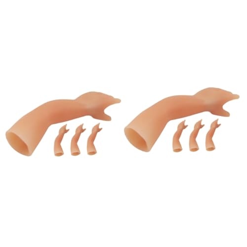 VICASKY 8 STK Kobolds Hand Halloween kleine Handstütze Mini-Fingerhände Party-Trick-Requisiten Kleine Hand Spielzeug Gummihand Spielzeug Requisiten für Handtricks Partyzubehör Kieselgel von VICASKY