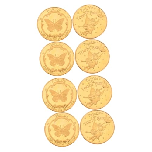 VICASKY 8 STK Zahnfee Runde Münze Zahn Andenken Spielzeug Dekorative Zahnmünze Kinderpreise Feenzahnmünze Schicke Zahn-souvenirmünze Für Kinder Zähne Legierung VICASKY 8 STK Zahnfee Runde Münze Zahn Andenken Spielzeug Dekorative Zahnmünze Kinderpreise Feenzahnmünze Schicke Zahn-souvenirmünze Für Kinder Zähne Legierung von VICASKY