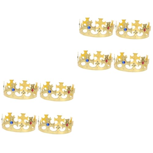 VICASKY 8 Stck. Teiliges Prinzen-kronen Kostüme Goldfarbene Haarreifen Stabile und Leichte Geburtstags-accessoires Königliches Design für Praktische und Langlebige Kostümkronen VICASKY 8 Stck. Teiliges Prinzen-kronen Kostüme Goldfarbene Haarreifen Stabile und Leichte Geburtstags-accessoires Königliches Design für Praktische und Langlebige Kostümkronen von VICASKY