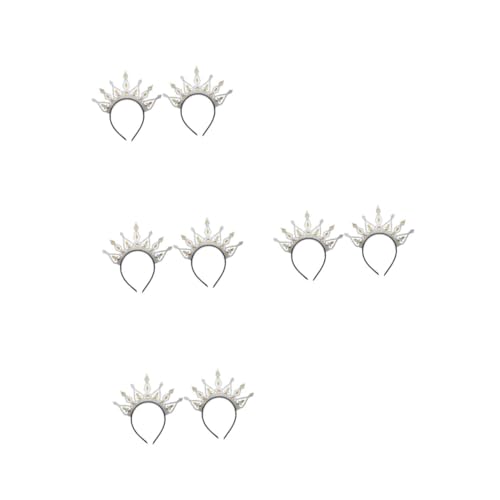 VICASKY 8 Stck. Vintage Brautkrone Haarschmuck Strass Diadem Stirnband Vielseitiges Accessoire für Hochzeit Party Ball Komfortabel Langlebig Passend von VICASKY