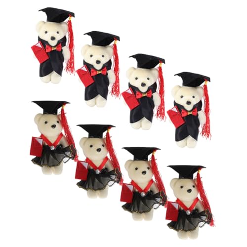 VICASKY Mini-abschluss-bär-Kappe 8 Stück Plüsch-kuscheltiere Spielzeug Für Den Abschluss Zufälliger Stil VICASKY Mini-abschluss-bär-Kappe 8 Stück Plüsch-kuscheltiere Spielzeug Für Den Abschluss Zufälliger Stil von VICASKY