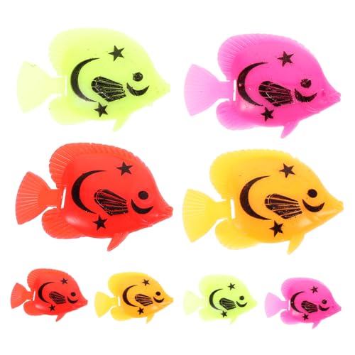 VICASKY 8 Stück Bunte Pack Künstliche Fische Plastische Dekoration für Aquarien Realistische Simulation Fische für Fischbecken Kinderspielzeug und Terrarien Deko VICASKY 8 Stück Bunte Pack Künstliche Fische Plastische Dekoration für Aquarien Realistische Simulation Fische für Fischbecken Kinderspielzeug und Terrarien Deko von VICASKY