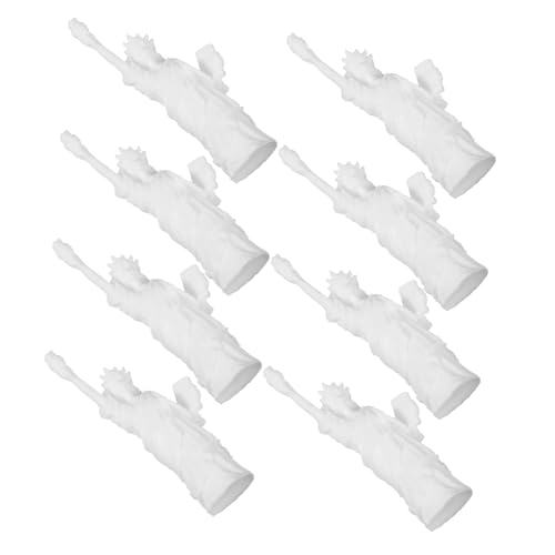 VICASKY 8 Stück DIY Miniatur Freiheitsstatue Modellbausatz Detailreiche Sammlerfigur Handgefertigte Souvenir skulptur für Puppenhaus Wohn Bürodekoration von VICASKY