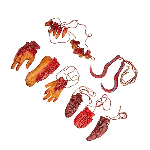 VICASKY 8pcs Lebensechte Halloween Dekorationen Durchtrennt Fuß Und Hand Körper Teile Requisiten VICASKY 8pcs Lebensechte Halloween Dekorationen Durchtrennt Fuß Und Hand Körper Teile Requisiten von VICASKY