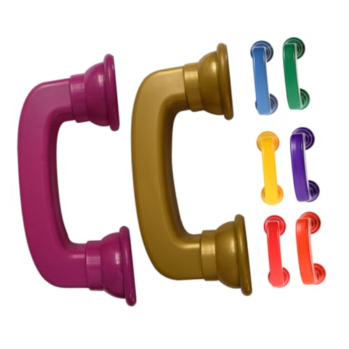 VICASKY 8 Stück Hörer Lernspielzeug Babytelefone Beschäftigtes Vorschul Kleinkind Für Telefonhörer Sensorisches Material Telefonspielzeug Flüster Lesetelefon von VICASKY