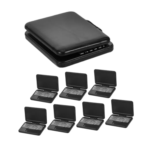 VICASKY 8 Stück Puppenhaus Computer Winziger Laptop Miniatur Modellmöbel Kinderspielzeug Laptop Mini Puppenhausmöbel Modell Mini Computer von VICASKY