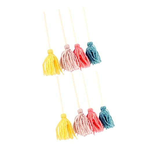 VICASKY 8pcs Miniatur Mopp Puppenhaus Groß Reinigung Werkzeuge Für Tiny Zubehör von VICASKY