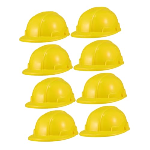 VICASKY 8 Stück Teiliges Baustellenhelm aus Robustem Kunststoff Gelbe Bauarbeiter Hüte für Rollenspiele Sichere und Langlebige Verkleidung für Jungen und Mädchen VICASKY 8 Stück Teiliges Baustellenhelm aus Robustem Kunststoff Gelbe Bauarbeiter Hüte für Rollenspiele Sichere und Langlebige Verkleidung für Jungen und Mädchen von VICASKY