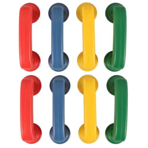 VICASKY 8 Stück Teiliges Farbiges Hörtraining aus Robustem Abs Leichtes Ergonomisches Flüstertelefon für Kleinkinder Fördert Konzentration Farberkennung und Spielerisches Lesenlernen von VICASKY