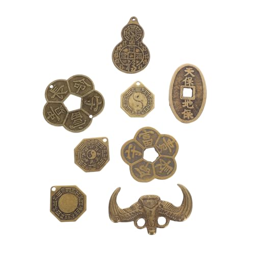 VICASKY 8 Stück Teiliges Feng Shui Münz Messing Traditionelle Chinesische Glücksmünzen für Wohlstand und Erfolg Robuste Divinationsmünzen Kulturelle Dekoration Gemischter Stil VICASKY 8 Stück Teiliges Feng Shui Münz Messing Traditionelle Chinesische Glücksmünzen für Wohlstand und Erfolg Robuste Divinationsmünzen Kulturelle Dekoration Gemischter Stil von VICASKY