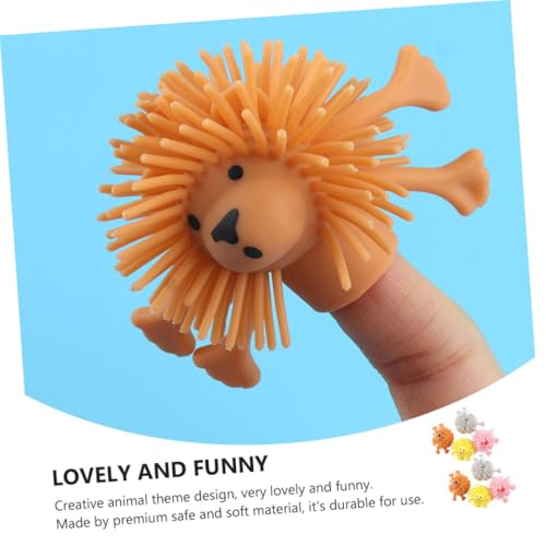 VICASKY 8 Stück Teiliges Fingerpuppen Set aus Weichem TPR Material Niedliche Tier motivspielzeuge für Leichte Kompakte Handpuppen Sicher Geschenk für Kleinkinder von VICASKY