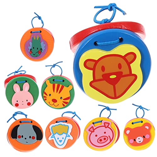 VICASKY 8 Stück Teiliges Holzspielzeug mit Tiermotiven Musikalische Kastagnetten für Lernspielzeug Frühen Entwicklung und Interaktion zwischen Eltern und Kindern VICASKY 8 Stück Teiliges Holzspielzeug mit Tiermotiven Musikalische Kastagnetten für Lernspielzeug Frühen Entwicklung und Interaktion zwischen Eltern und Kindern von VICASKY