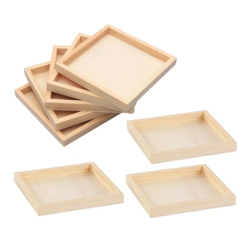 VICASKY 8 Stück Teiliges Holztablett für Puzzle Präzise Flache Puzzlehalter mit Einzigartigem Design Montessori Sortier Organizer für Tragbar für Familienaktivitäten VICASKY 8 Stück Teiliges Holztablett für Puzzle Präzise Flache Puzzlehalter mit Einzigartigem Design Montessori Sortier Organizer für Tragbar für Familienaktivitäten von VICASKY
