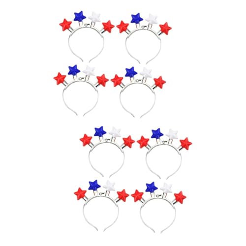 VICASKY 8 Stück Teiliges LED Stirnband für Unabhängigkeitstag Dehnbar Silberfarben Langlebig aus Abs als Party Haarreif und Patriotische Haardekoration für Of July Feierlichkeiten VICASKY 8 Stück Teiliges LED Stirnband für Unabhängigkeitstag Dehnbar Silberfarben Langlebig aus Abs als Party Haarreif und Patriotische Haardekoration für Of July Feierlichkeiten von VICASKY