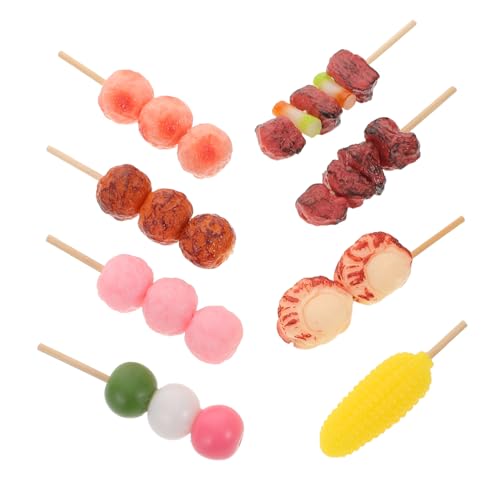 VICASKY 8 Stück Teiliges Mini BBQ Spieß Spielset Realistische Kabob Nachbildung Tragbares Künstliches Grillspielzeug für Rollenspiel für Fotos Familienfeste und Outdoor Aktivitäten VICASKY 8 Stück Teiliges Mini BBQ Spieß Spielset Realistische Kabob Nachbildung Tragbares Künstliches Grillspielzeug für Rollenspiel für Fotos Familienfeste und Outdoor Aktivitäten von VICASKY