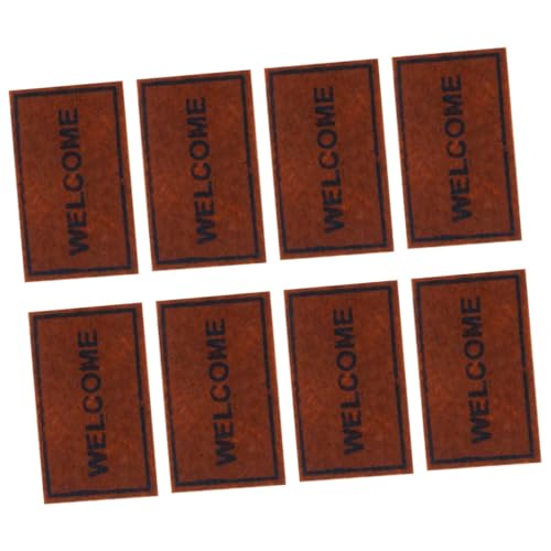 VICASKY 8 Stück Teiliges Miniatur Puppenhaus Teppich aus Filz Realistische Mini Bodenmatten Dekorative Miniatur Teppiche für Puppenhaus Möbel Lebendige Spielteppiche für Mini Landschaften VICASKY 8 Stück Teiliges Miniatur Puppenhaus Teppich aus Filz Realistische Mini Bodenmatten Dekorative Miniatur Teppiche für Puppenhaus Möbel Lebendige Spielteppiche für Mini Landschaften von VICASKY