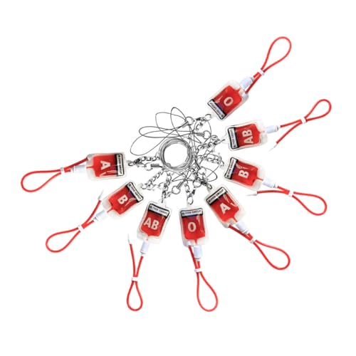 VICASKY 8 Stück Teiliges Schlüsselanhänger Blutgruppen Design Kleine Anhänger in B Ab O Stilvolle Vielseitige Taschen und Handyzubehör Dekoration für Party Favor VICASKY 8 Stück Teiliges Schlüsselanhänger Blutgruppen Design Kleine Anhänger in B Ab O Stilvolle Vielseitige Taschen und Handyzubehör Dekoration für Party Favor von VICASKY
