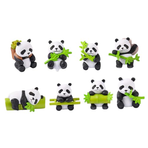 VICASKY 8 Stück Tierfiguren, Realistische Panda-spielzeuge, Harz-Panda-Figuren, Niedliche Panda-kuchenaufsätze VICASKY 8 Stück Tierfiguren, Realistische Panda-spielzeuge, Harz-Panda-Figuren, Niedliche Panda-kuchenaufsätze von VICASKY