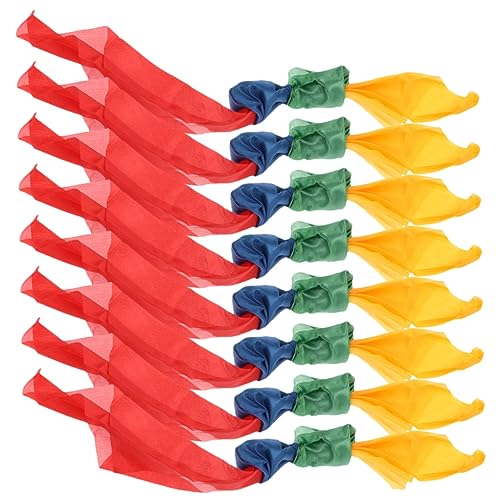 VICASKY 8 Stück Zauberschal Jonglieren Sinnesschal Stütze Schwarzer Schal Fälschung Schleife Kostüm Kaschmir Tablett Zubehör Schal Für Damen Taschentücher Tricks Schal Schals Seidentuch von VICASKY