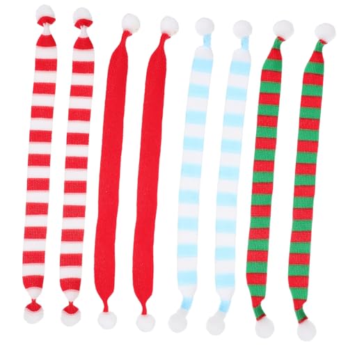 VICASKY 8 Stück weinachts Weinflaschenschal weihnachtsdeko weihnacjtsdeko Puppe Weihnachtsschal Babyschal Minischals für Puppen Mini-Weihnachtsschal Polyester VICASKY 8 Stück weinachts Weinflaschenschal weihnachtsdeko weihnacjtsdeko Puppe Weihnachtsschal Babyschal Minischals für Puppen Mini-Weihnachtsschal Polyester von VICASKY
