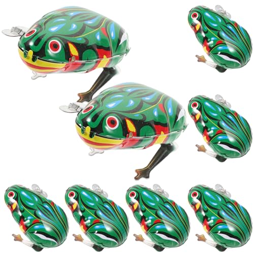 VICASKY 8 Stücke Exquisite Eisen Uhrwerk Zarte Frosch Kinder Pädagogische Spielzeug (grün) von VICASKY