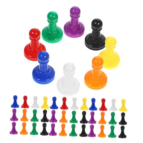 VICASKY 80 Stück Brettspielfiguren: Mehrfarbige Schachfiguren Aus Kunststoff Für Brettspiele – Kleine Schachspielkomponenten, Tischmarker, Zubehör VICASKY 80 Stück Brettspielfiguren: Mehrfarbige Schachfiguren Aus Kunststoff Für Brettspiele – Kleine Schachspielkomponenten, Tischmarker, Zubehör von VICASKY